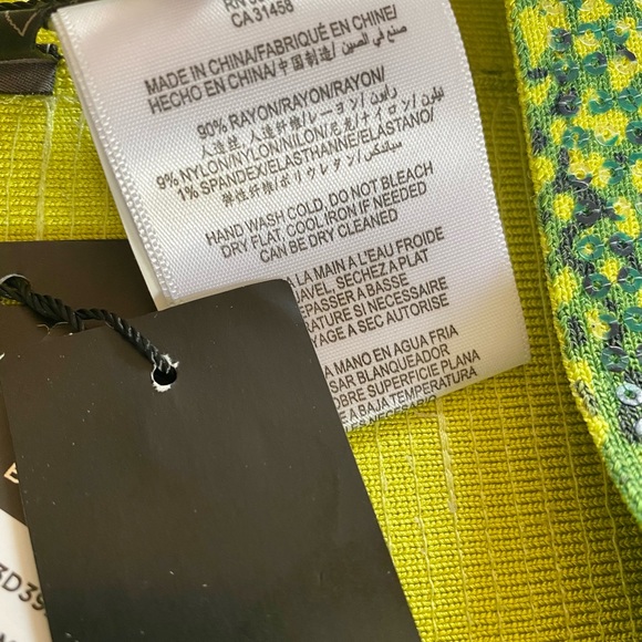 BCBGMAXAZARIA Simone Neon Green Bandage Skirt NWT - Picture 3 of 11